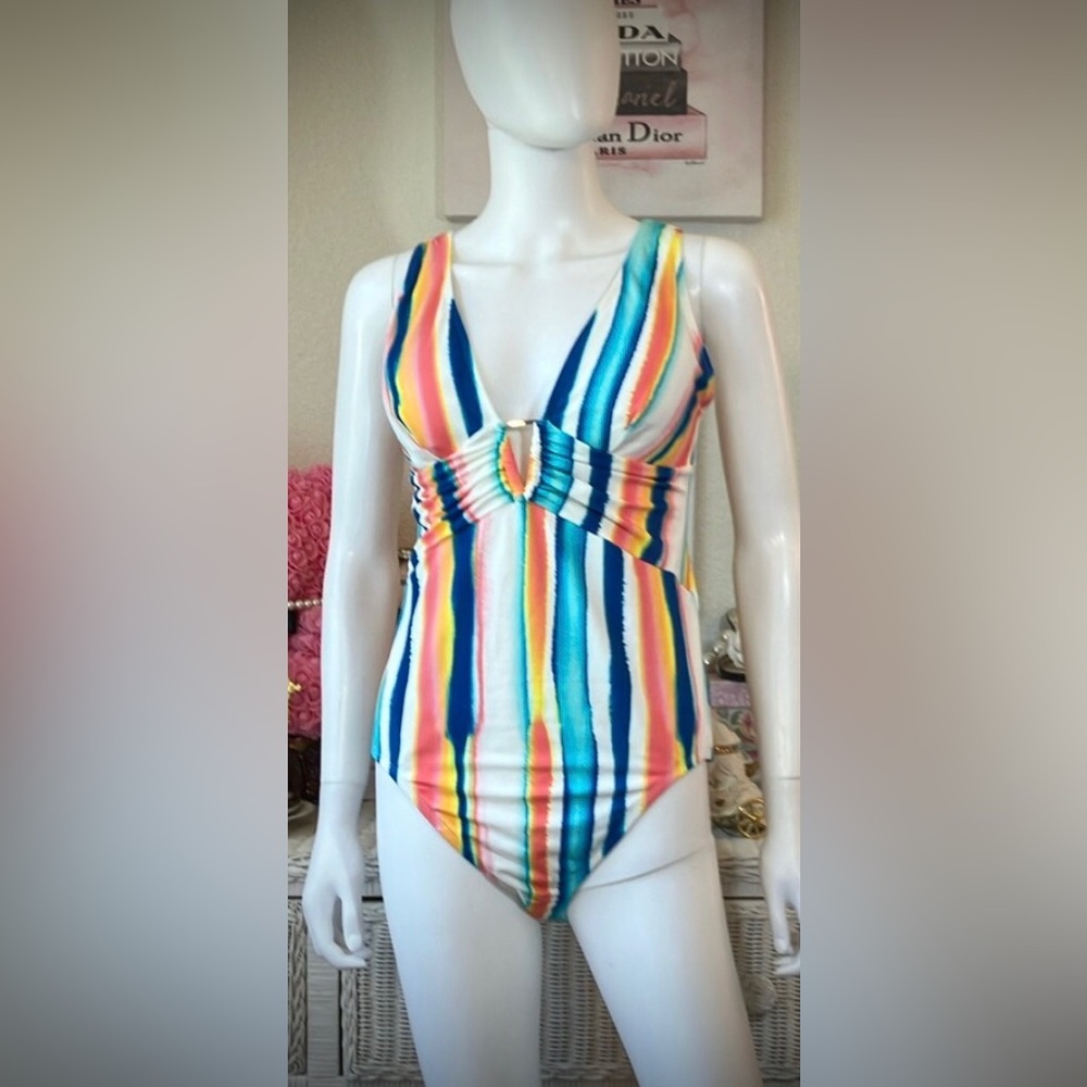 Adore Me WaterColor One piece swimsuit Multicolored Size 0X = US Size 12 NWT